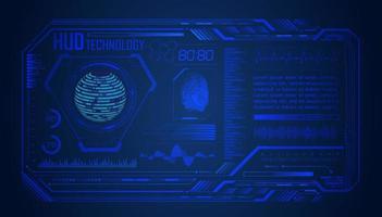 Modern HUD Technology Screen Background vector