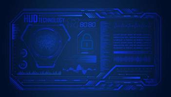 Modern HUD Technology Screen Background vector