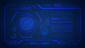 Modern HUD Technology Screen Background vector