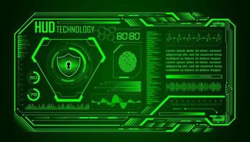 Modern HUD Technology Screen Background vector