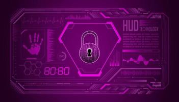 Modern HUD Technology Screen Background vector