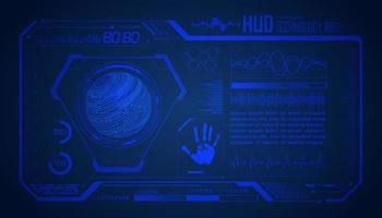 Modern HUD Technology Screen Background vector