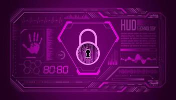 Modern HUD Technology Screen Background vector