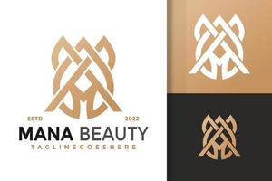 Luxury M Letter Pure Drop Logo Design, brand identity logos vector, modern logo, Logo Designs Vector Illustration Template