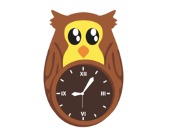 Object - Clock with Owl shape png