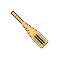 Spatula. Kitchenware element. Kitchen utensil and tool. Doodle style. vector