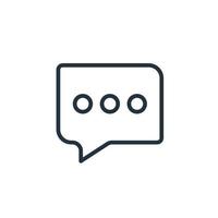 Message icon isolated on a white background. Message symbol for web and mobile apps. vector