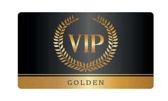 Gold VIP card, invitation template. vector