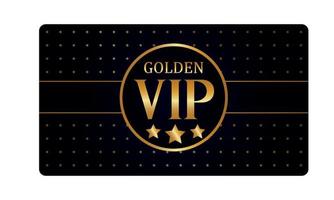 Gold VIP card, invitation on a dark background. vector