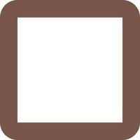 Square Glyph Round Background Icon vector