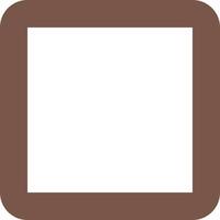 Square Glyph Round Background Icon vector