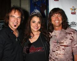 LOS ANGELES, JUN 3 - Devin DeVasquez Middle with Dave Amato, Bryan Hitt of REO Speedwagon at the Player Concert celebrating Devin DeVasquez 50th Birthday to benefit Shelter Hope Pet Shop at the Canyon Club on June 3, 2013 in Agoura, CA photo