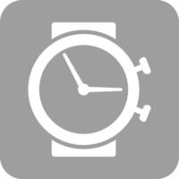 Time Glyph Round Background Icon vector