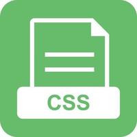 CSS Glyph Round Background Icon vector