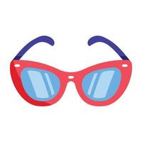 Modern flat vector of glasses