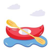 An icon of beach bed flat vector