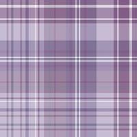 Seamless pattern in discreet lilac, violet, gray and white colors for plaid, fabric, textile, clothes, tablecloth and other things. Vector image.