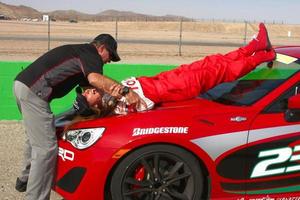 LOS ANGELES, MAR 23 - Danny McKeever Racing Instructor , Kate del Castillo at the 37th Annual Toyota Pro Celebrity Race training at the Willow Springs International Speedway on March 23, 2013 in Rosamond, CA   EXCLUSIVE PHOTO