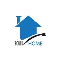 Electrical home logo vector icon template