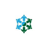 Global community network concept icon vector illustration