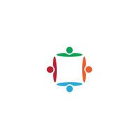 Global community network concept icon vector illustration