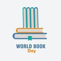 Vector illustration for World Book Day. Simple and Elegant Design