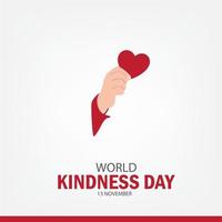 Vector Illustration World Kindness Day. Good for posters. banners. brochure. social media. Simple and Elegant Design