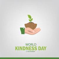 Vector Illustration World Kindness Day. Good for posters. banners. brochure. social media. Simple and Elegant Design