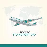 Vector Illustration of World Transport Day. Simple and Elegant Design