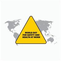 World Day for Safety and Health at Work vector