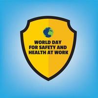 World Day for Safety and Health at Work vector