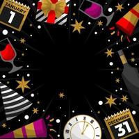 New Year Party Background vector