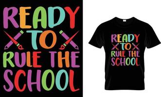 Back To School T-Shirt Design vector