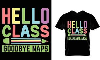 Back To School T-Shirt Design vector