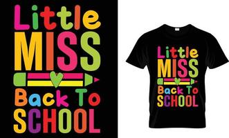 Back To School T-Shirt Design vector