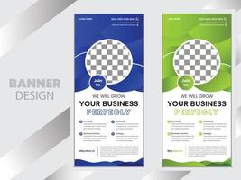 Modern business banner design template vector