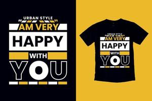 Typography Custom Minimal T Shirt Design vector