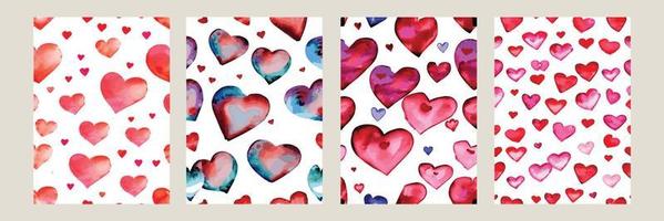 Heart pattern, vector seamless background. Can be used for wedding invitation, card for Valentine's Day or card about love.