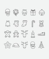 chrismast line icon illustration vector