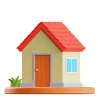 casa 3d ilustración png