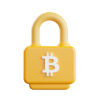 cryptocurrency protection 3d Illustration png