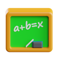 school- bord 3d illustratie png