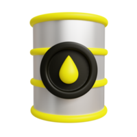 ilustración de barril de petróleo 3d png