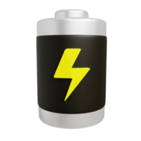 illustration de rendu 3d de la batterie png