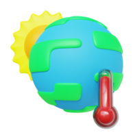 3D-Darstellung der globalen Erwärmung png