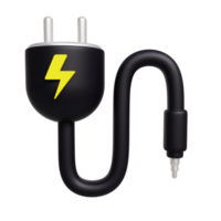 3D Electric Charger Illustration png