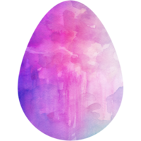 Watercolor Easter egg. Oval shape, background, texture. Transparent PNG Clipart