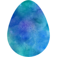 Watercolor Easter egg. Oval shape, background, texture. Transparent PNG Clipart