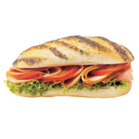 sándwich de comida rápida png sobre fondo transparente