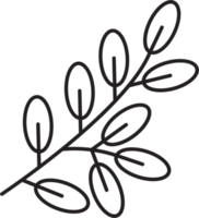 desenho de folha floral simplicidade png